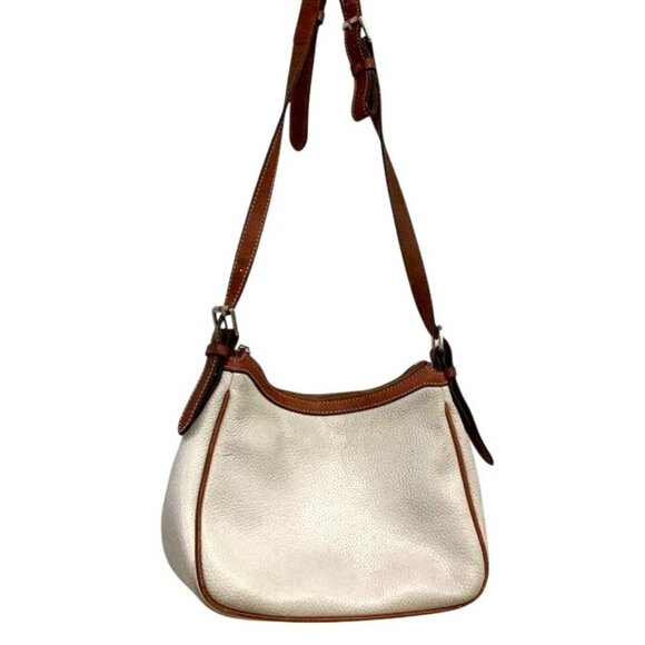 Dooney & Bourke Pebble Leather Crossbody Bag With Adjustable Strap & Zipper Pock - Picture 4 of 5